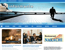 Tablet Screenshot of elinformanteperu.com